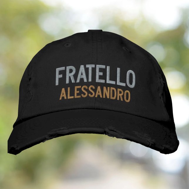 Fratello (hermano) Gorra bordada personalizada (Subido por el creador)