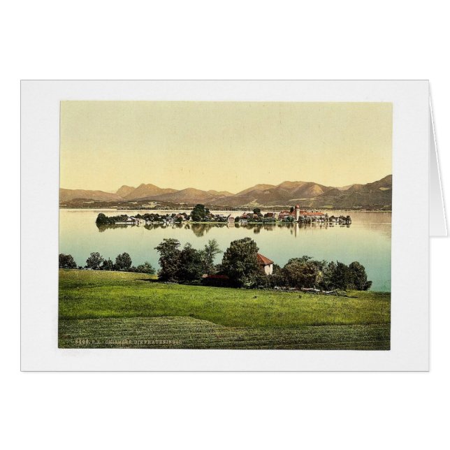 Fraueninsel, Chiemsee, vint de Baviera superior, (Anverso (Horizontal))