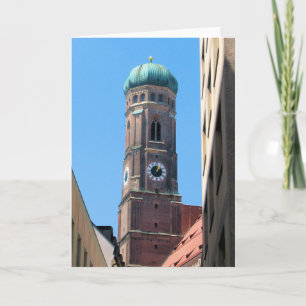 Frauenkirche - Munich, tarjeta de felicitación de 
