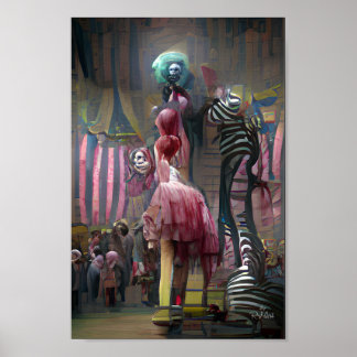 FREAK SHOW fantasía arte ilustracion poster