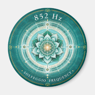 Frecuencia Solfeggio 852 Hz Imán | Flor de la Vida