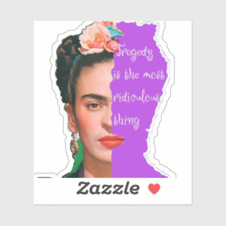 FREDA Kahlo Cita 3" x 3" Pegatinas de vinilo de co