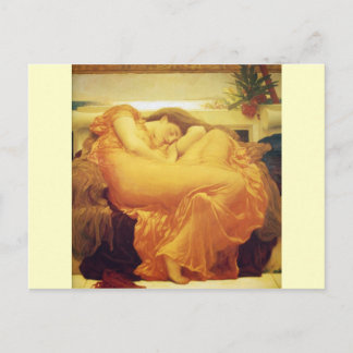Frederic Leighton, postal de "Flaming June"