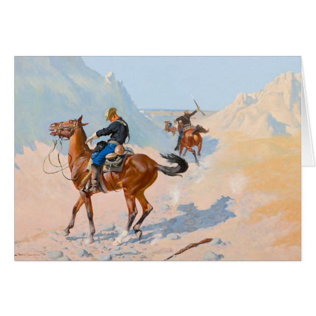 Frederic Remington - The Advance-Guard, or The Mil (Anverso (Horizontal))