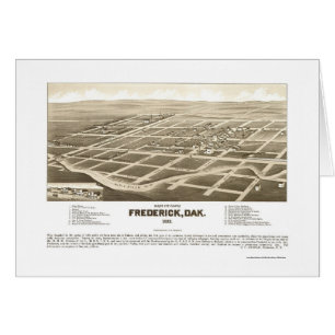 Frederick, mapa panorámico del SD - 1883