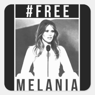 Free Melania Pegatina (negro)
