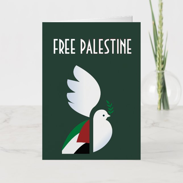 Free Palestine Foil Greeting Card – Peace (Anverso)