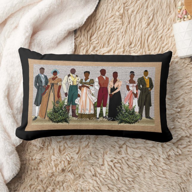 Freedom Rings 1712 • Almohada Lumbar Afrocentrica (Manta)