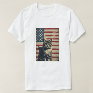 Freedom Scratcher - Camiseta de gato patriótico