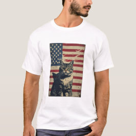 Freedom Scratcher - Camiseta de gato patriótico