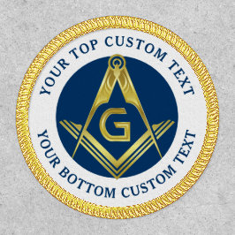 Freemason Blue Gold Square y Compass Masonic