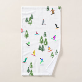 Freeride Snowboarder Ilustracion Snowboarding