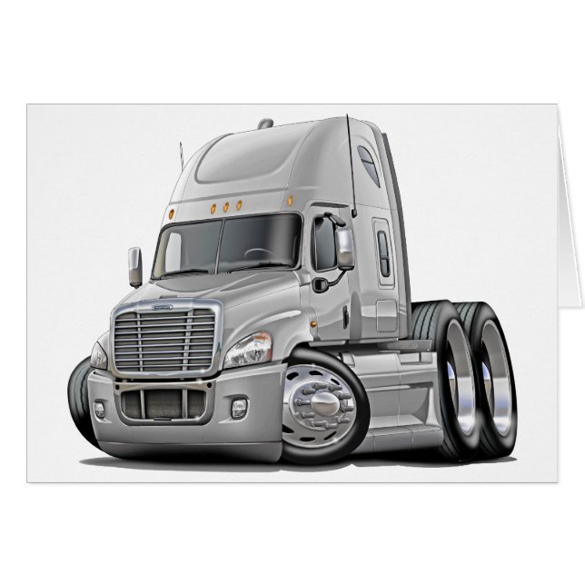 Freightliner Cascadia White Truck (Anverso (Horizontal))