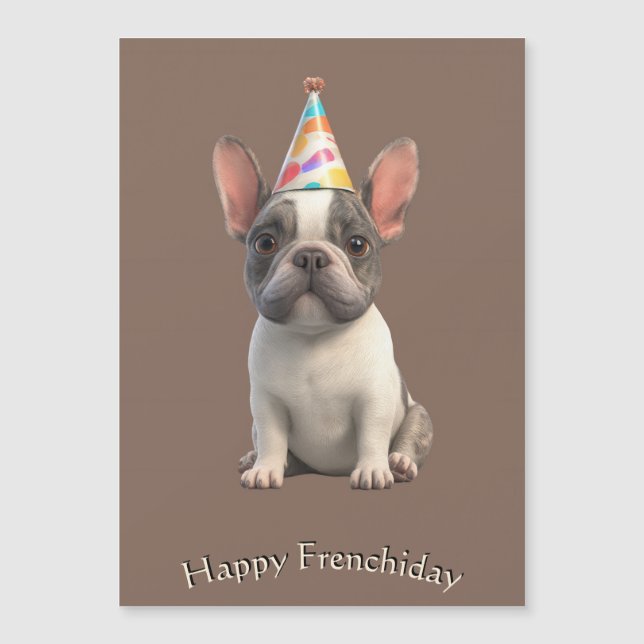 French Bulldog Birthday Card (Anverso)