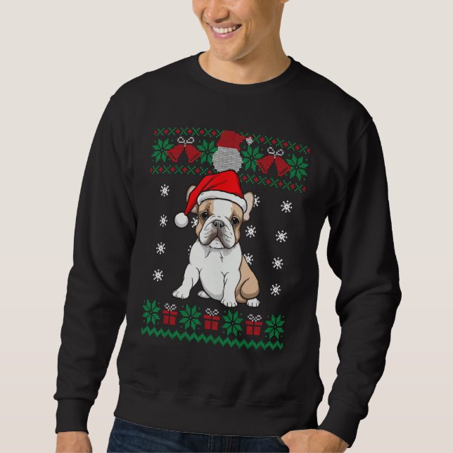 French Bulldog Dog Ugly Sweater Christmas Puppy Do (Anverso)