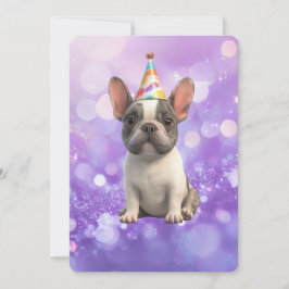 French Bulldog Invitation Card