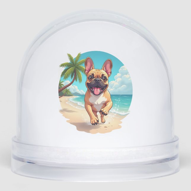 French Bulldog on a Beach (Anverso)