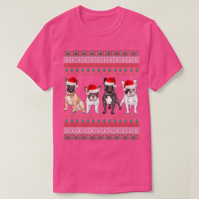 French Bulldog Ugly Christmas Sweater  (Diseño del anverso)