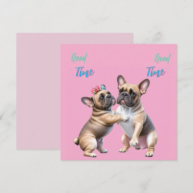 French Bulldog  verliebt Valentinstag  (Anverso / Reverso)