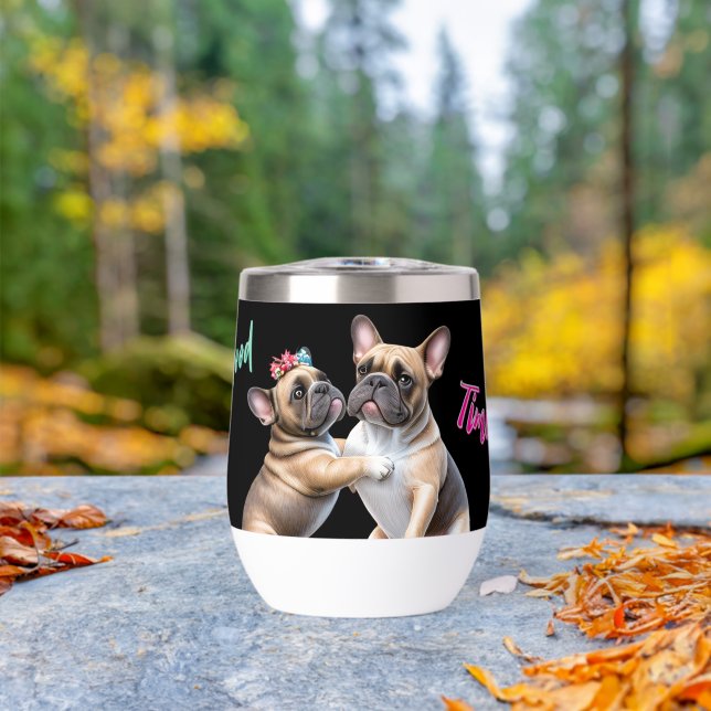 French Bulldog  verliebt Valentinstag  (Al aire libre (girado))