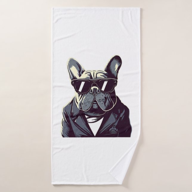 Frenchie El Hombre Fiesta (Toalla de baño)