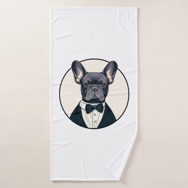 Frenchie Los Caballeros (Toalla de baño)