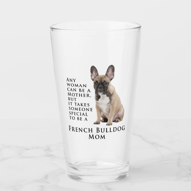 Frenchie Mom Glass Tumbler (Anverso)