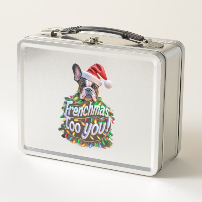 Frenchmas también Bulldoges Navidades de árboles d (Anverso)