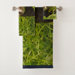 Freno marrón en la foto de la hierba