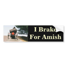 Freno para el pegatina del Amish-Parachoque