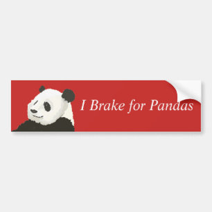 Freno para la pegatina del parachoques de Pandas