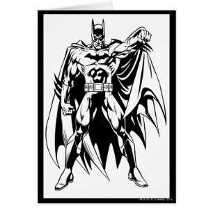 Frente blanco y negro de Batman