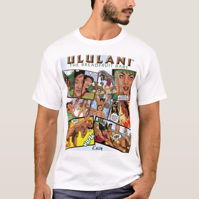 FRENTE CÓMICO DE LA CAMISETA CÓMICA DE ULULANI (Anverso)