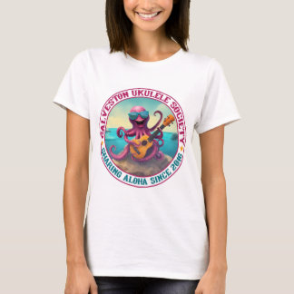 Frente de pulpo de las camisetas de las mujeres de