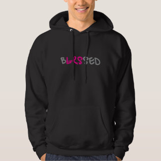 frente para hombre bendecido de la sudadera con