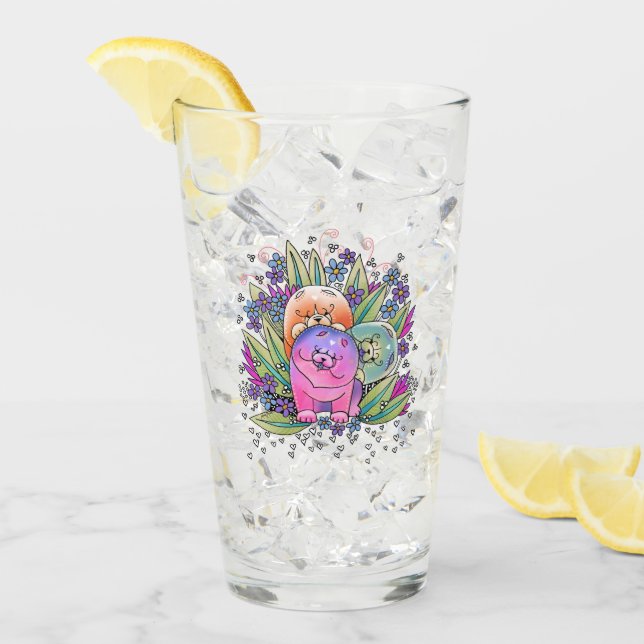 Frente y parte posterior del vidrio-diseño del (Anverso (hielo))