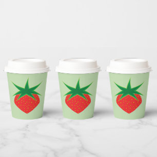 Fresa 8 oz. Vasos de Papel