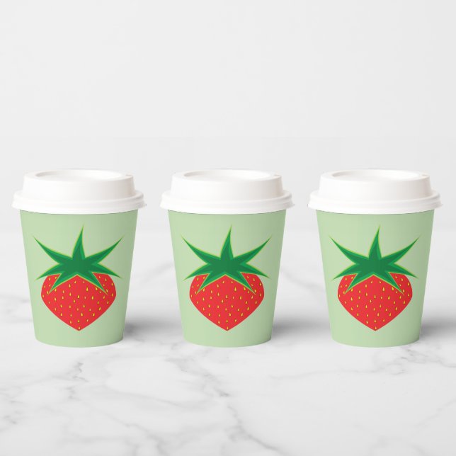 Fresa 8 oz. Vasos de Papel (Multi)