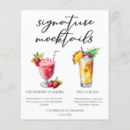 Fresa Daiquiri Piña Colada Menú de cócteles