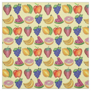 Fresa de uva de plátano Melón Fruta Tela de frutas