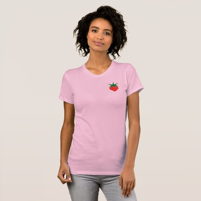 Fresa delgada para camiseta femenina (Anverso completo)
