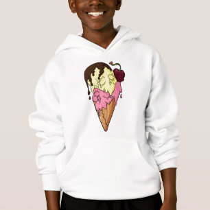Fresa dulce mortal y helado de cráneo bananero
