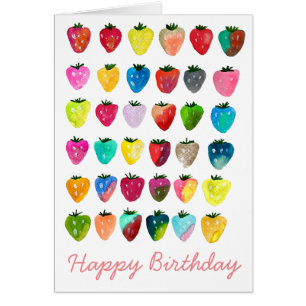 Fresa dulzura linda fruta acuarela