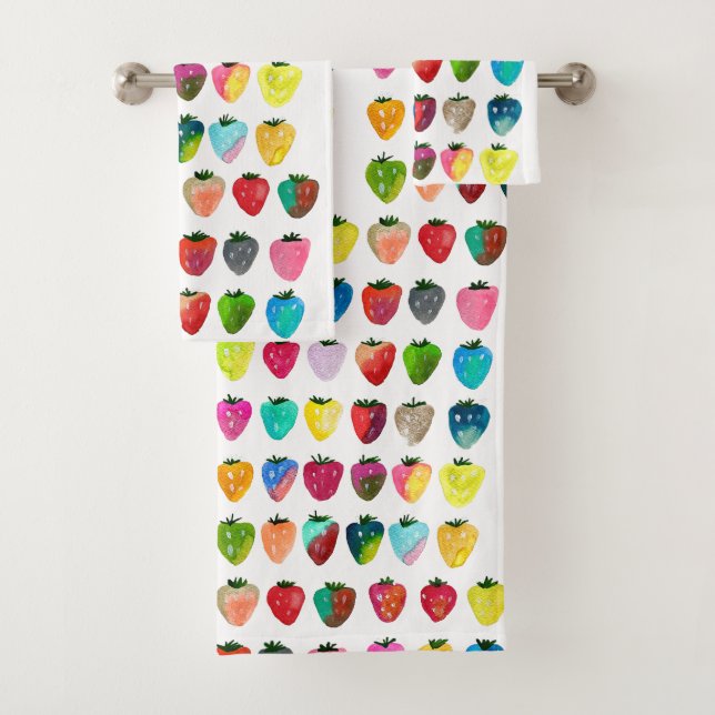 Fresa dulzura linda fruta acuarela (In situ)