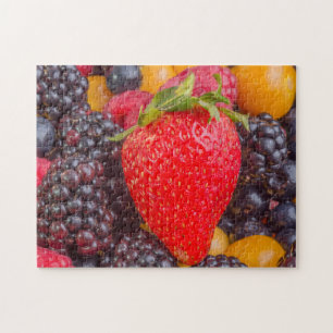 Fresa en el rompecabezas mixto de Berries