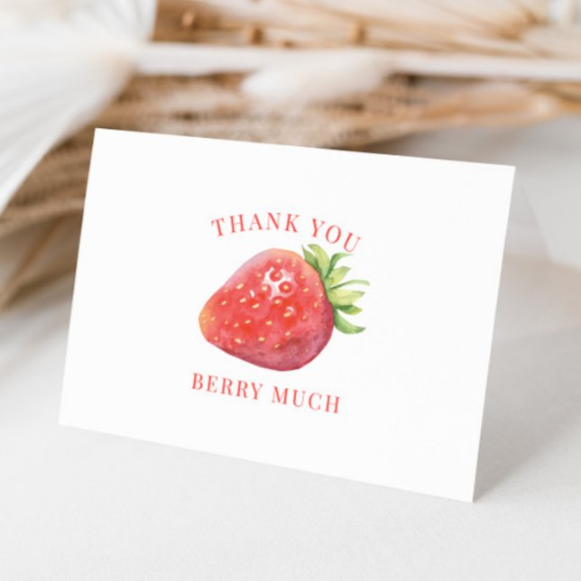Fresa Gracias Berry Muchas gracias tarjeta (Subido por el creador)