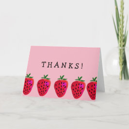 Fresa Gracias Cartas De Nota Dobladas