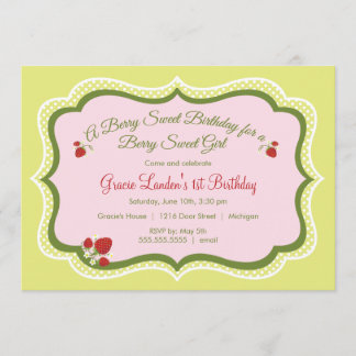 Fresa| Invitación al cumpleaños