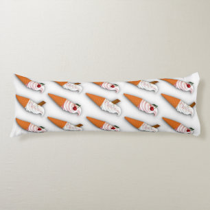 ¿Fresa o Vainilla? Almohada de cuerpo blanca