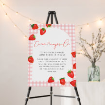 Fresa Primer Cumpleaños Cápsula del Tiempo de Berr